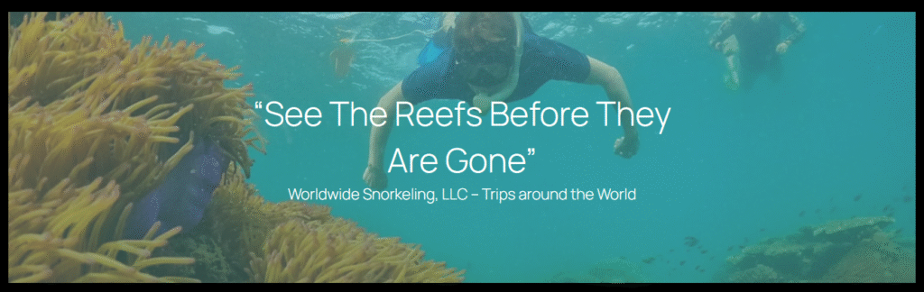 "See The Reef's Before They Are Gone"